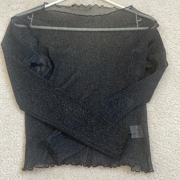 Long sleeve sheer top - Picture 5 of 5